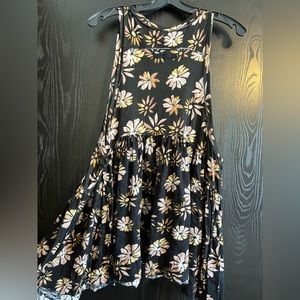 Free people black floral top